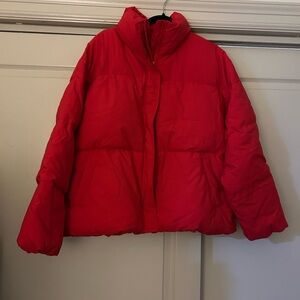 Merokeety Red Puffer Jacket.
